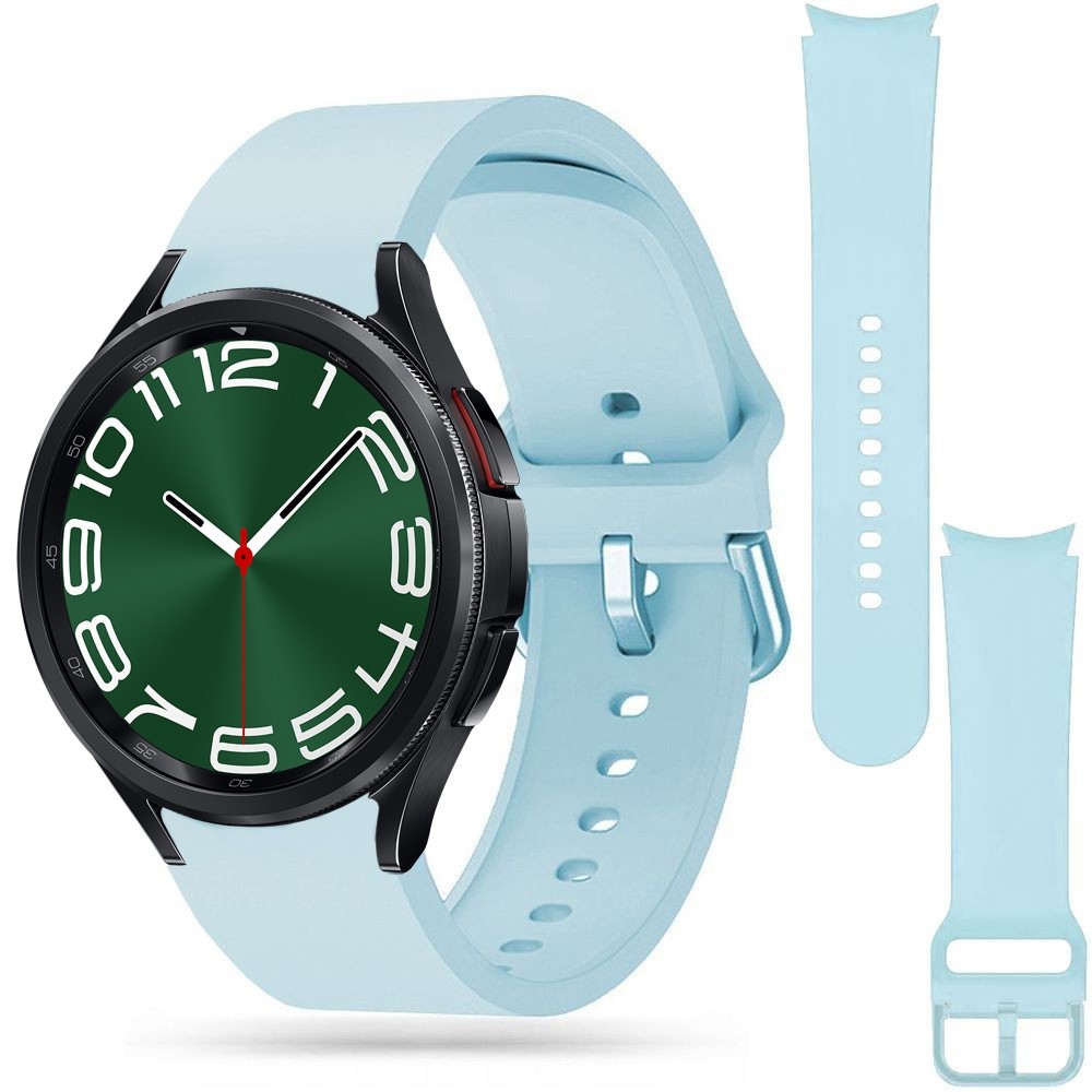Sportowy Pasek Silikonowy | Neon Blue do Samsung Galaxy Watch 6 Classic 43/47mm