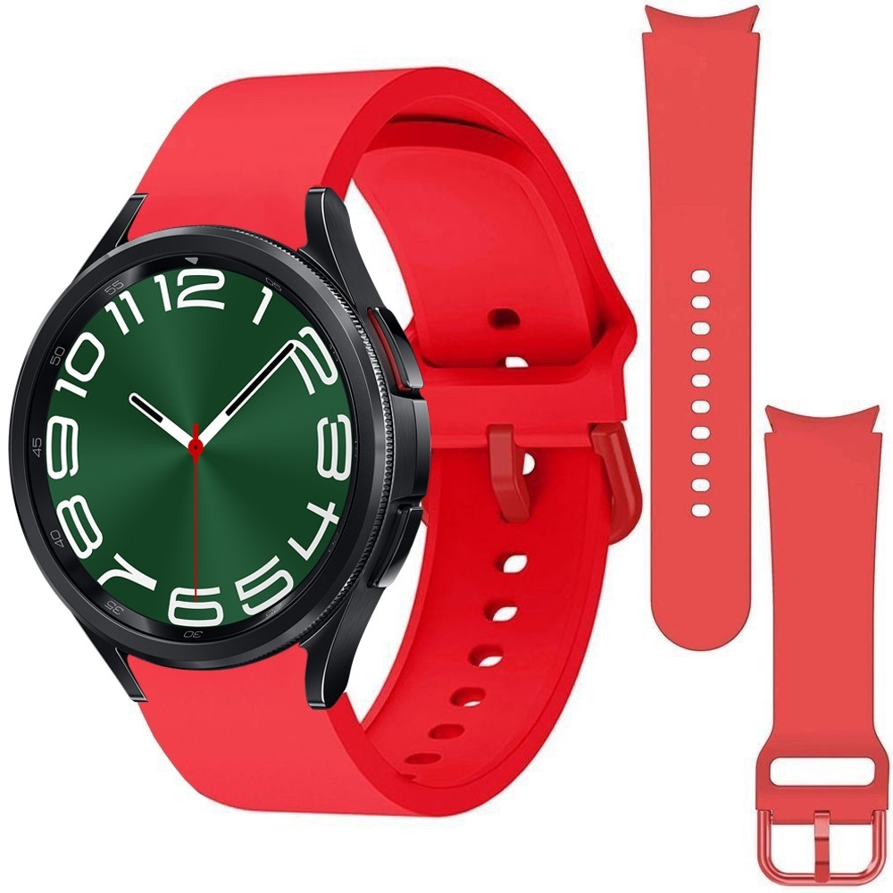 Sportowy Pasek Silikonowy | Red do Samsung Galaxy Watch 6 Classic 43/47mm