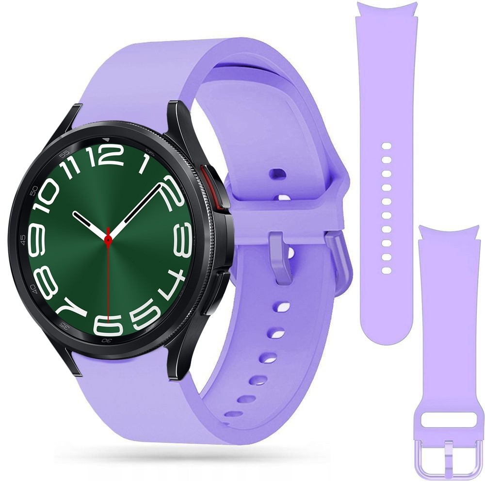 Sportowy Pasek Silikonowy | Neon Violet do Samsung Galaxy Watch 6 Classic 43/47mm