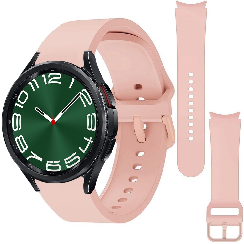 Sportowy Pasek Silikonowy | Pink Sand do Samsung Galaxy Watch 6 Classic 43/47mm