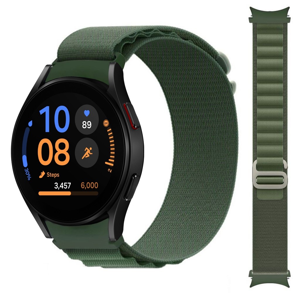 Pasek Nylon LOOP | Green do Samsung Galaxy Watch FE