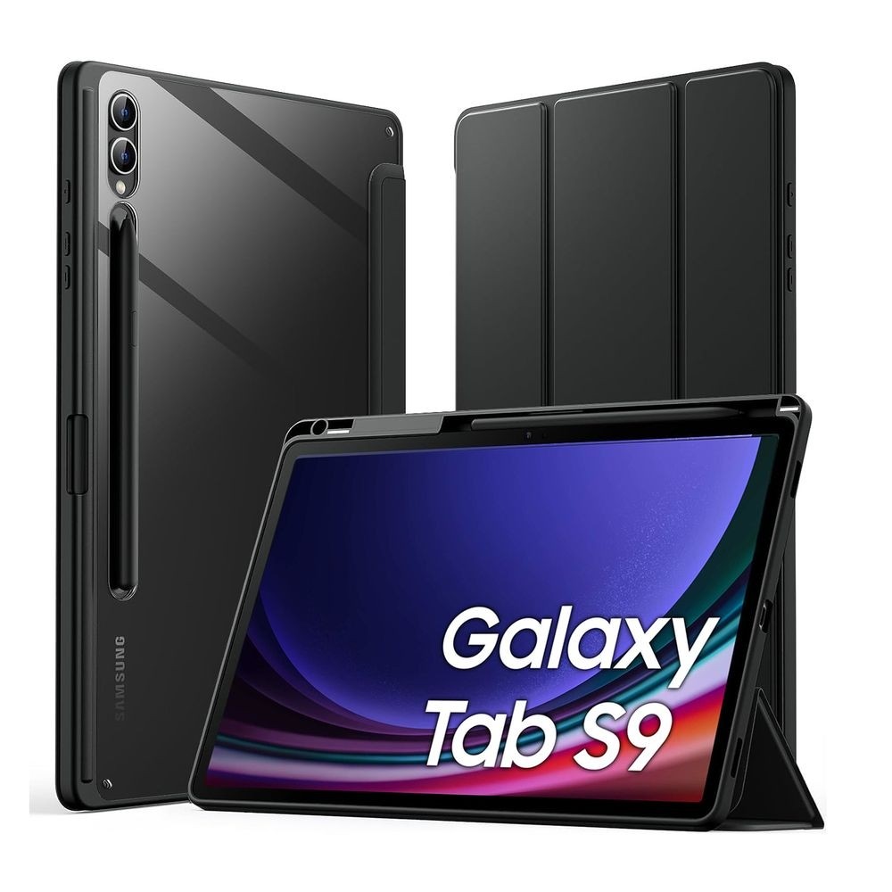 Etui Smart Hybrid z Wycięciem na Rysik | Crystal Black do Samsung Galaxy Tab S9 11"