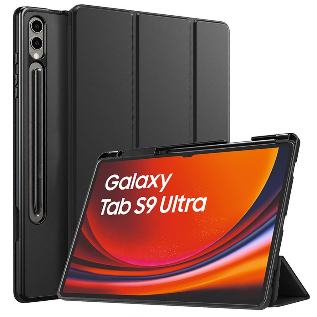 Zamykane Etui Smart Case | Czarne do Samsung Galaxy Tab S9 Ultra 14.6"