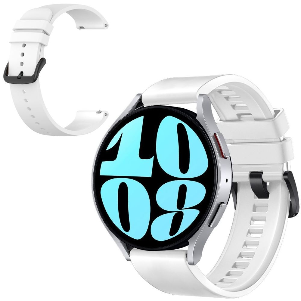 Pasek Silikonowy Strap One | Biały do Samsung Galaxy Watch 6 40/44mm