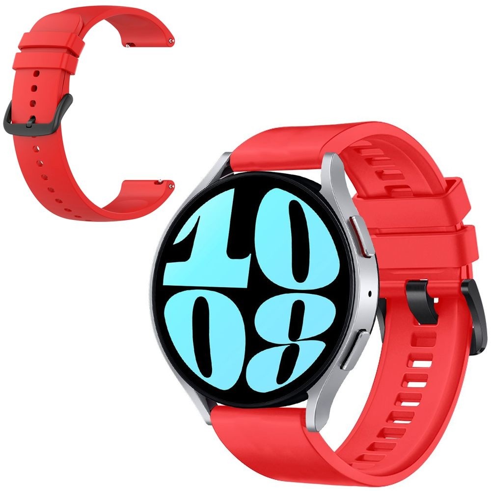Pasek Silikonowy Strap One | Czerwony do Samsung Galaxy Watch 6 40/44mm