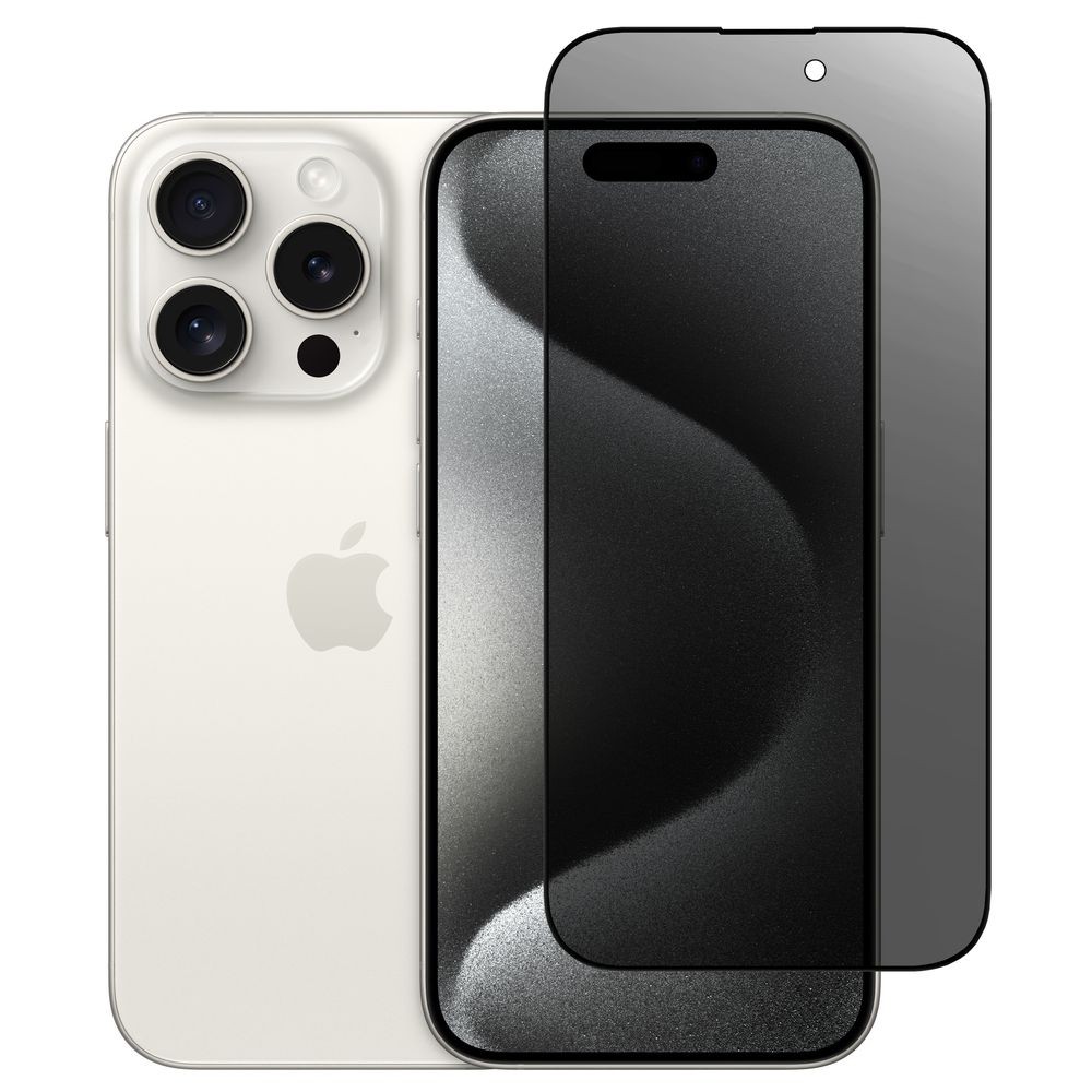 Szkło Hartowane PRIVACY | Full Cover do Apple iPhone 15 Pro |