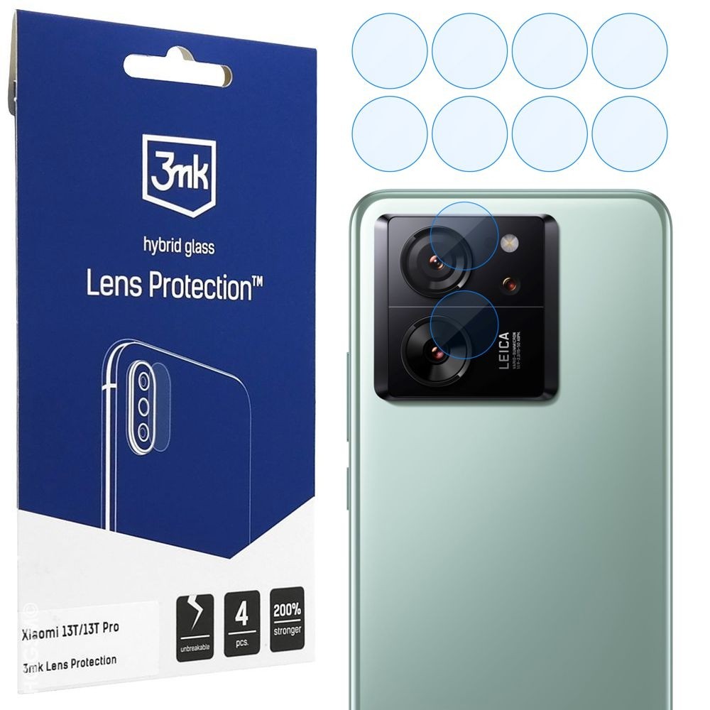 4x 3mk Lens Protection | Szkło Ochronne na Obiektyw Aparat do Xiaomi 13T / 13T Pro
