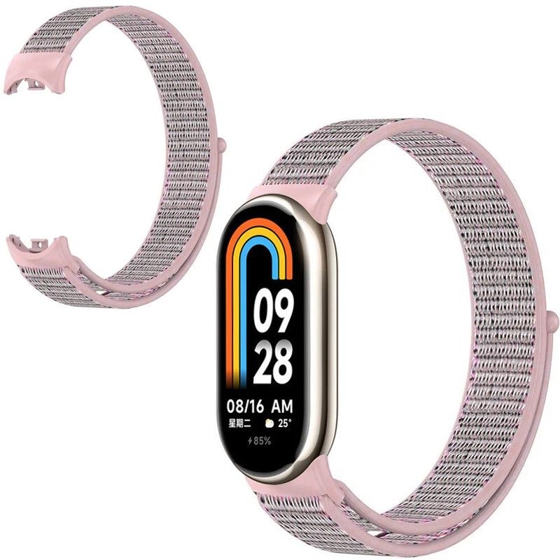 Sportowy Pasek NYLON Velcro | Pink do Xiaomi Mi Band 8 / NFC