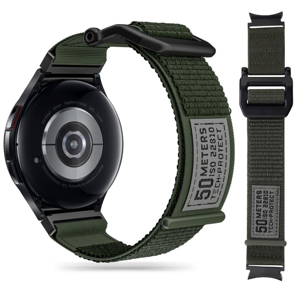 Pasek ACTIVE Strap Nylon | Zielony do Samsung Galaxy Watch 6 / Classic