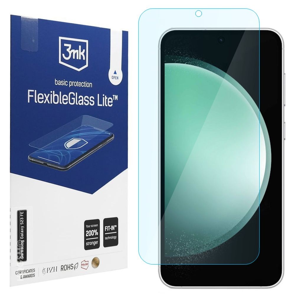 3mk Flexible Glass Lite | Nietłukące Szkło Hybrydowe do Samsung Galaxy S23 FE