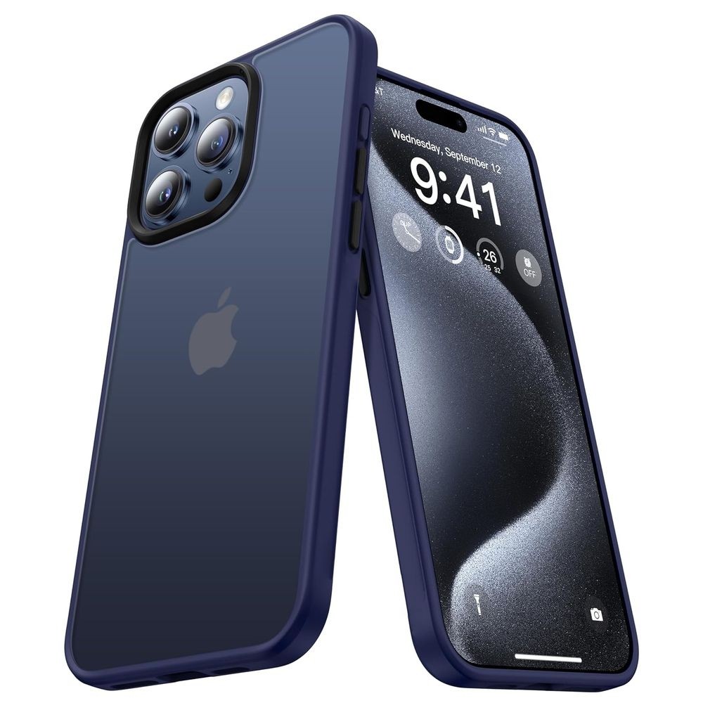 Etui Clear Case | Matte Blue do Apple iPhone 15 Pro |
