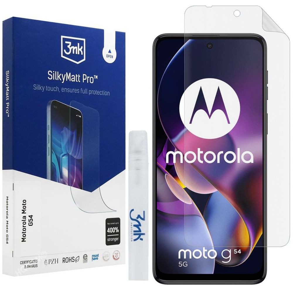 3mk SilkyMatt Pro | Matowa Folia Ochronna do Motorola Moto G54