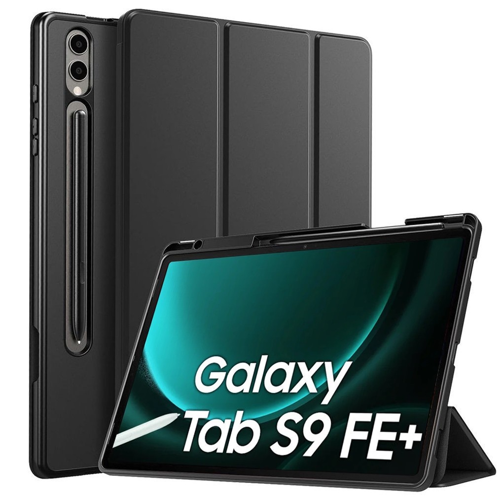 Zamykane Etui Smart Case | Czarne do Samsung Galaxy Tab S9 FE+ Plus 12.4
