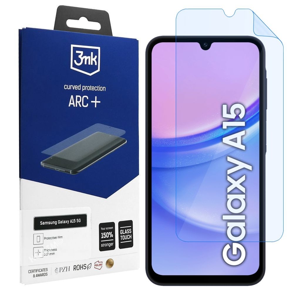 3mk Curved Protection ARC+ | Folia na Cały Ekran do Samsung Galaxy A15 / 5G