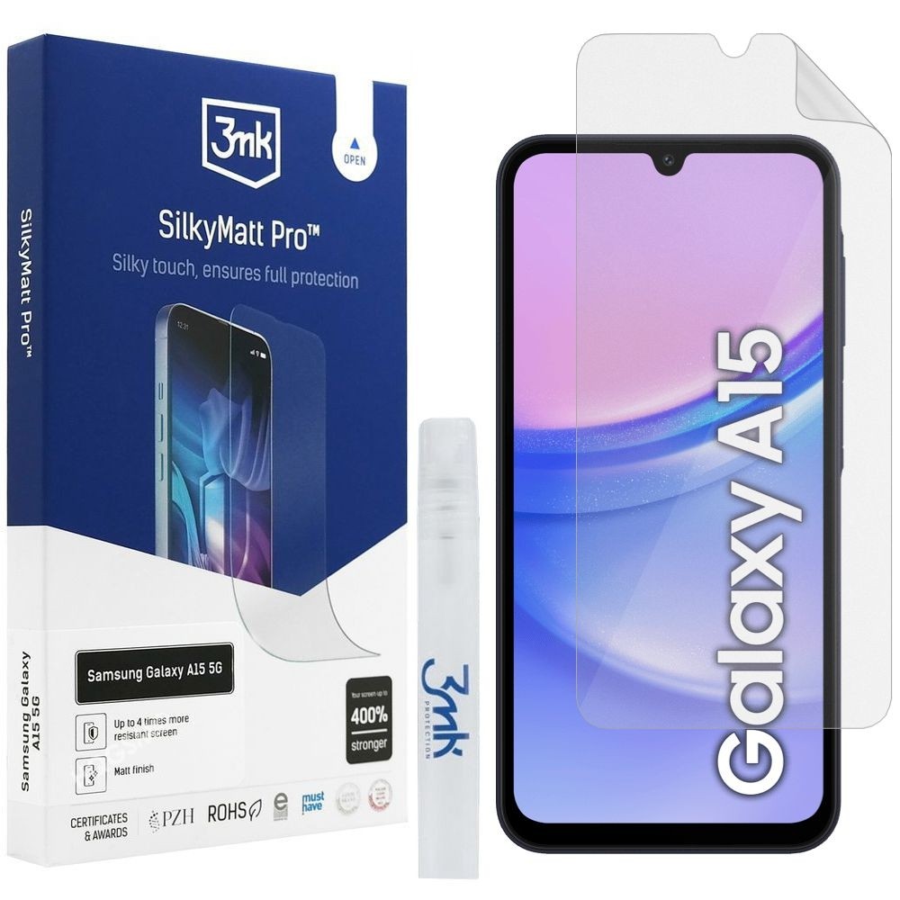 3mk SilkyMatt Pro | Matowa Folia Ochronna do Samsung Galaxy A15 / 5G