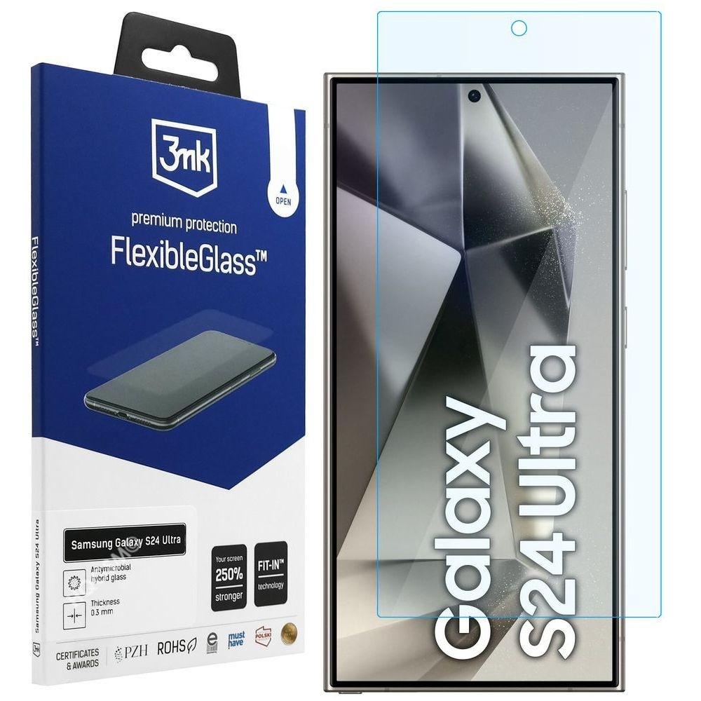 3mk Flexible Glass | Nietłukące Szkło Hybrydowe do Samsung Galaxy S24 Ultra