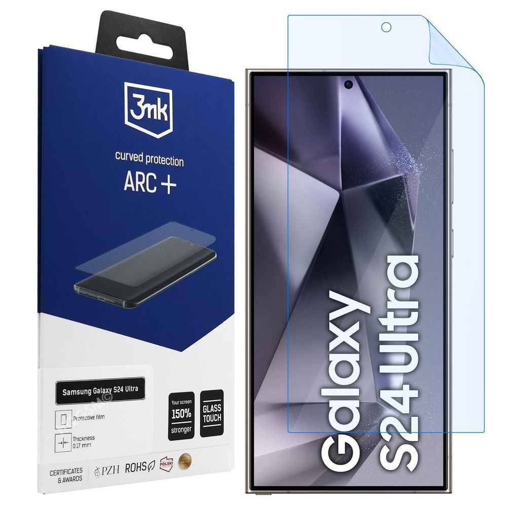 3mk Curved Protection ARC+ | Folia na Cały Ekran do Samsung Galaxy S24 Ultra