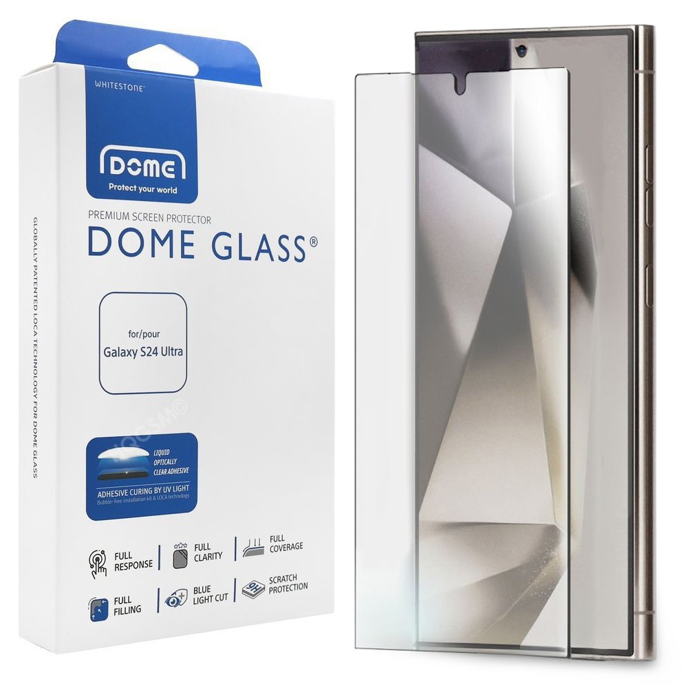Szkło Hartowane UV | Whitestone DOME GLASS | Replacement Set do Samsung Galaxy S24 Ultra
