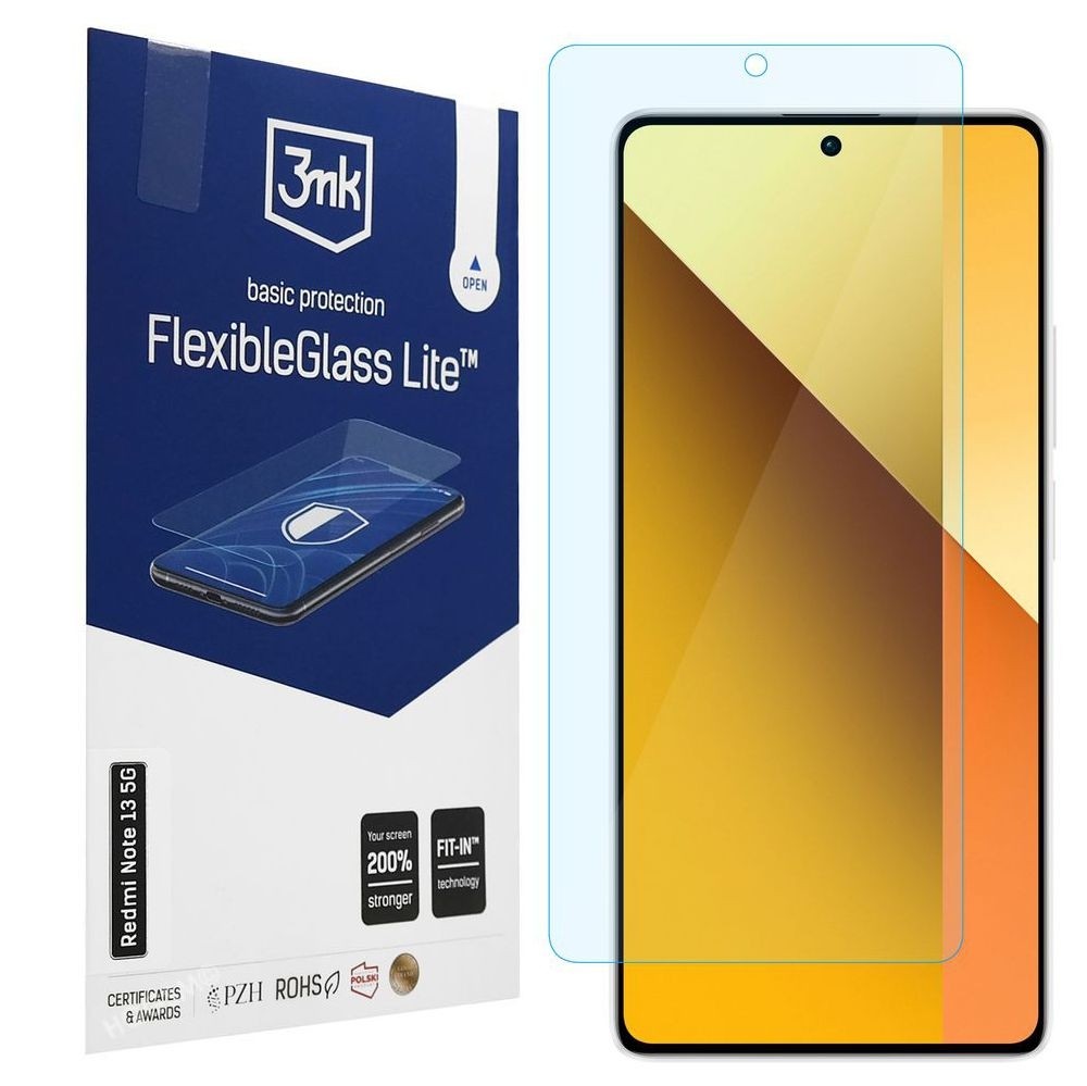 3mk Flexible Glass Lite | Nietłukące Szkło Hybrydowe do Xiaomi Redmi Note 13 5G