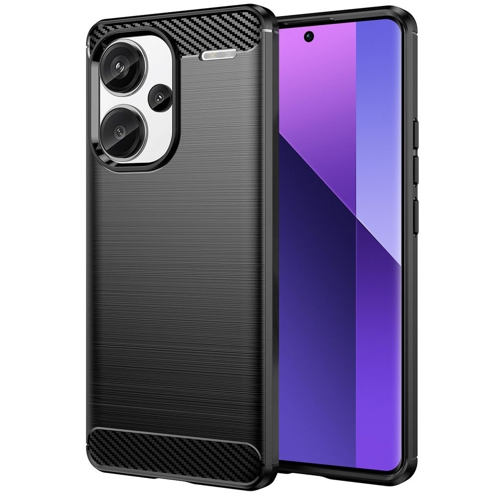 Etui CARBON Soft Case | Coal Black do Xiaomi Redmi Note 13 Pro+ Plus 5G