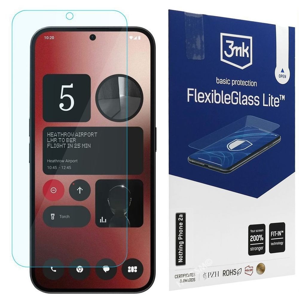 3mk Flexible Glass Lite | Nietłukące Szkło Hybrydowe do Nothing Phone 2a / 2a Plus