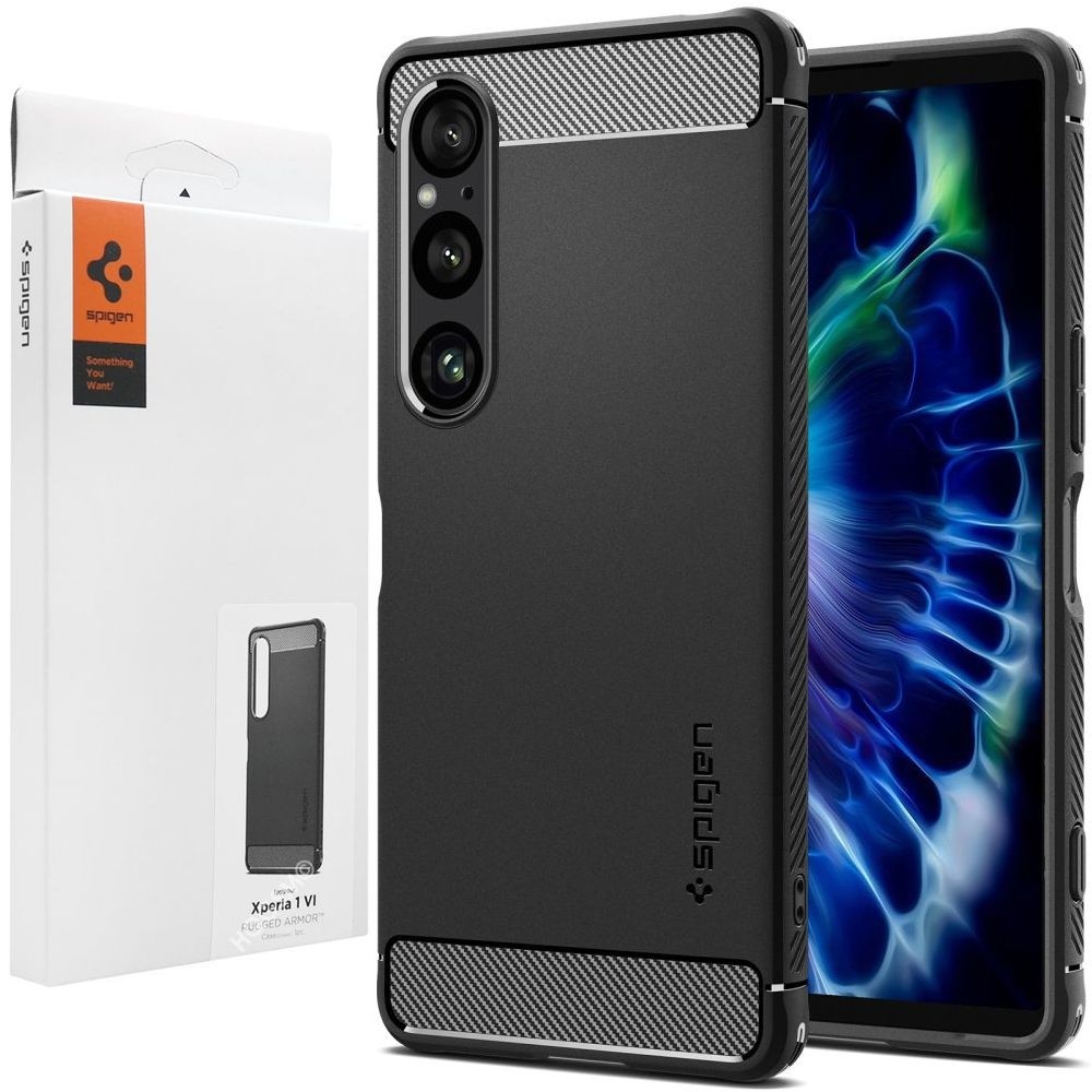 Etui SPIGEN Rugged Armor | Black do Sony Xperia 1 VI