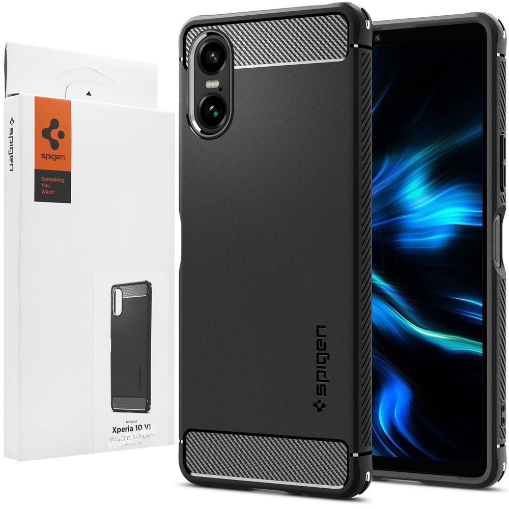 Etui SPIGEN Rugged Armor | Black do Sony Xperia 10 VI