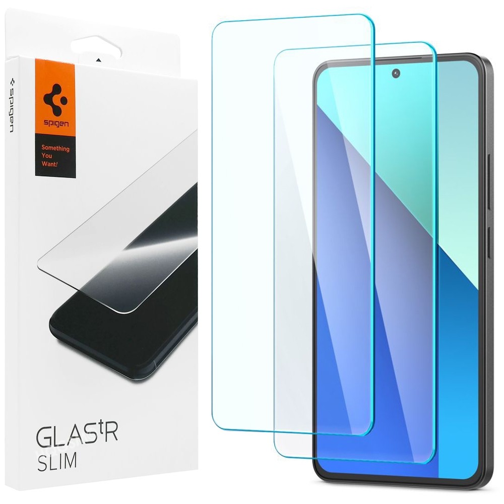 2x Szkło Hartowane SPIGEN GLAS.tR Slim do Xiaomi Redmi Note 13 4G