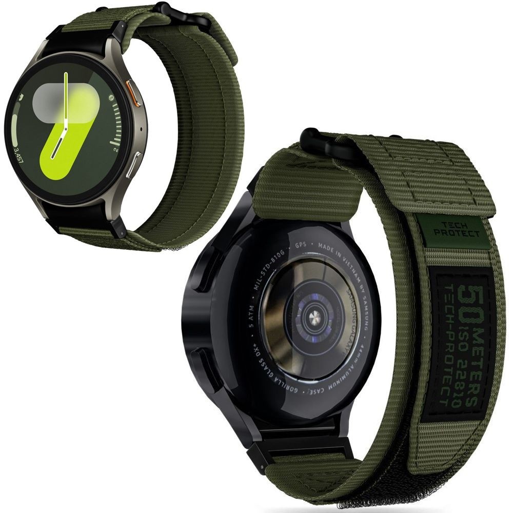 Pasek Rugged Strap Nylon | Zielony do Samsung Galaxy Watch 7 / LTE