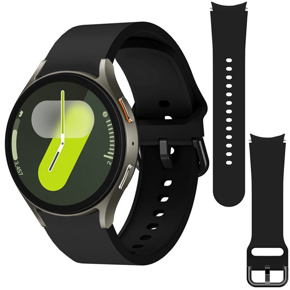 Sportowy Pasek Silikonowy | Black do Samsung Galaxy Watch 7 / LTE