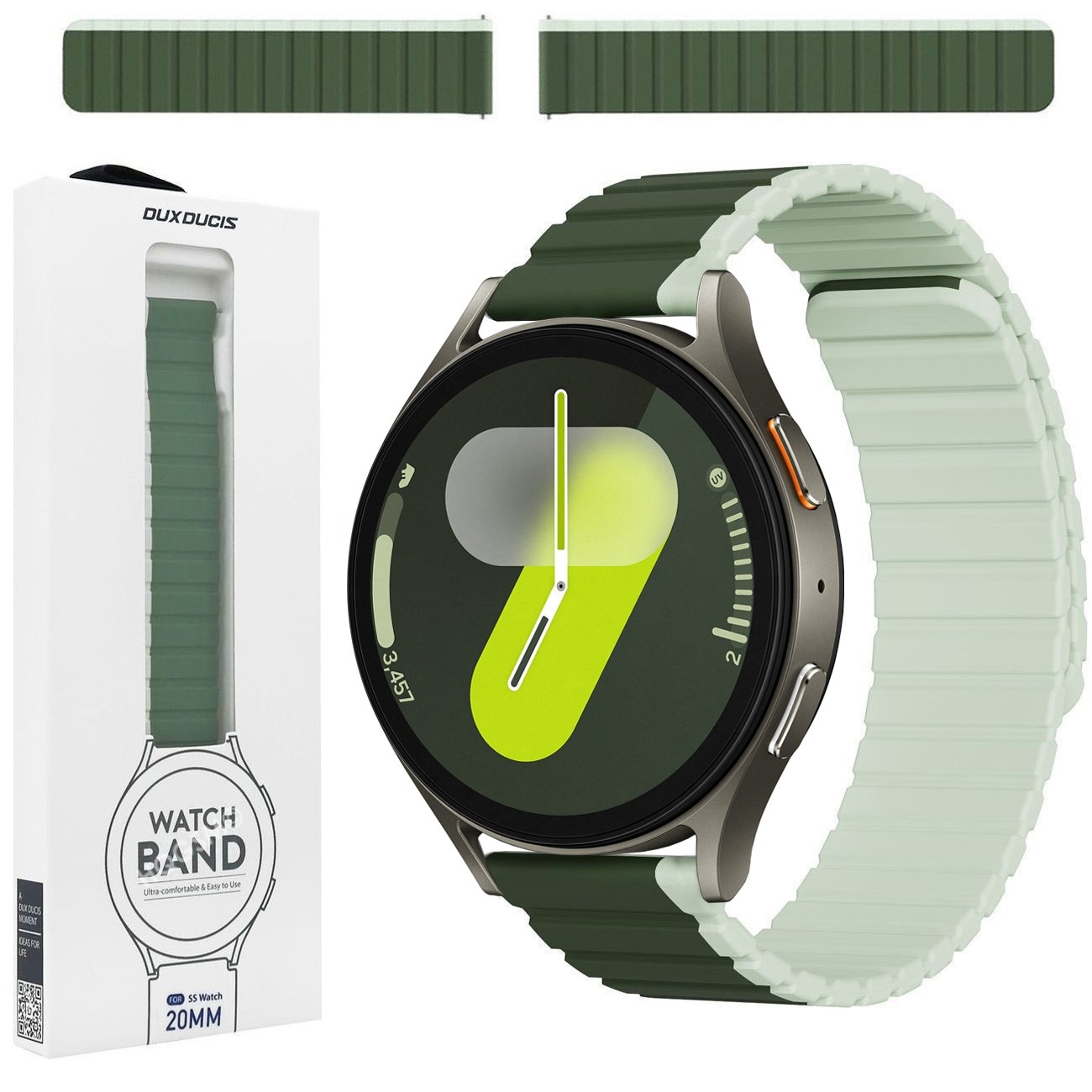 Dux Ducis | Magnetyczny Pasek Silikonowy | Green Mint do Samsung Galaxy Watch 7 / LTE