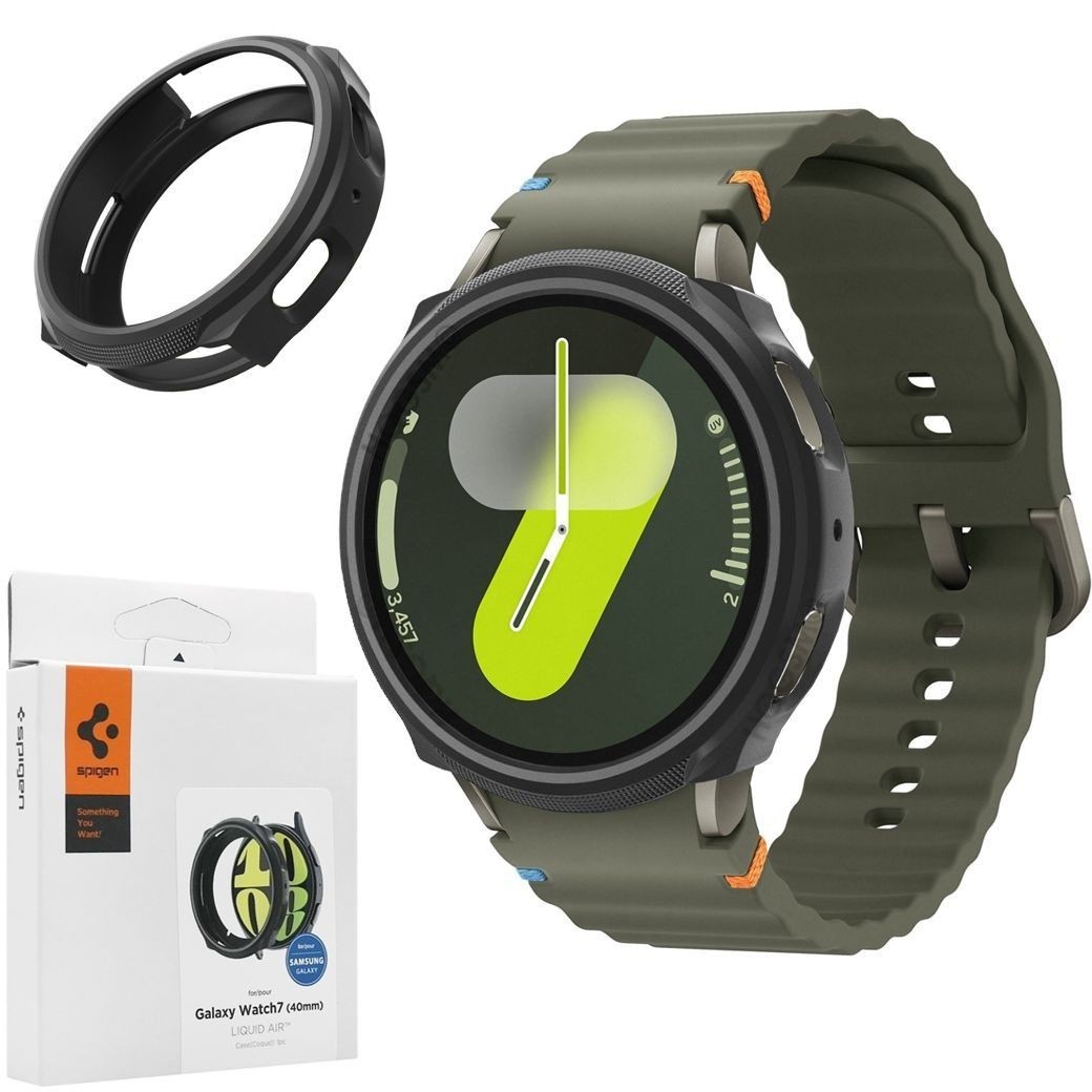 Etui SPIGEN Liquid Air | Matte Black do Samsung Galaxy Watch 7 40mm