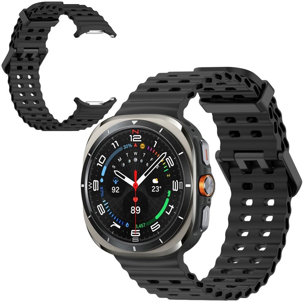 Pasek Silicone Sport Band | Black do Samsung Galaxy Watch Ultra