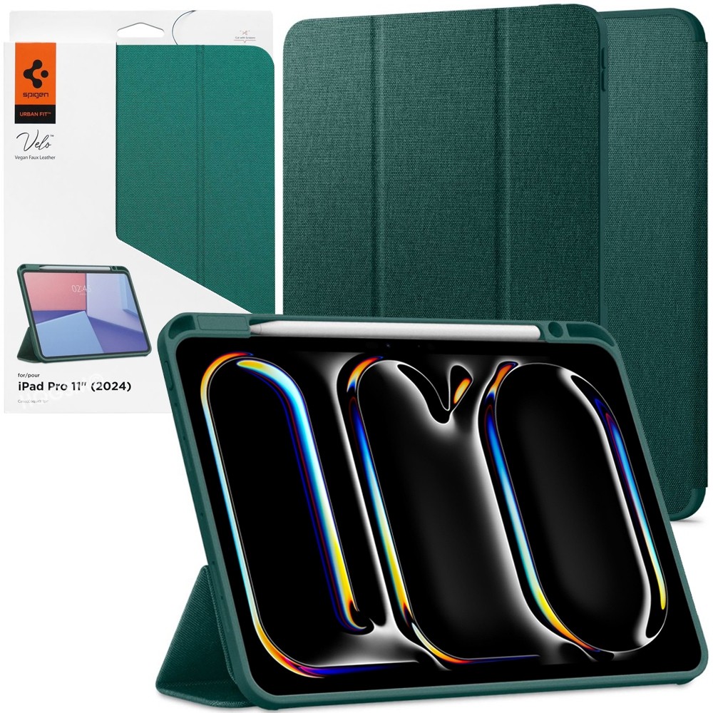 Etui SPIGEN Urban Fit Velo | Midnight Green do Apple iPad Pro 11 M4 2024 5gen