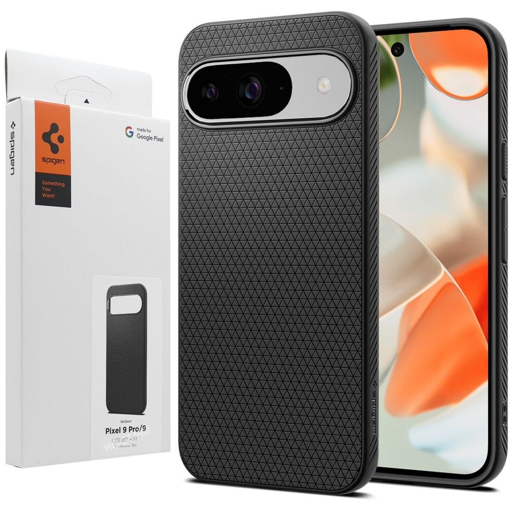 Etui SPIGEN Liquid Air | Black do Google Pixel 9 / 9 Pro