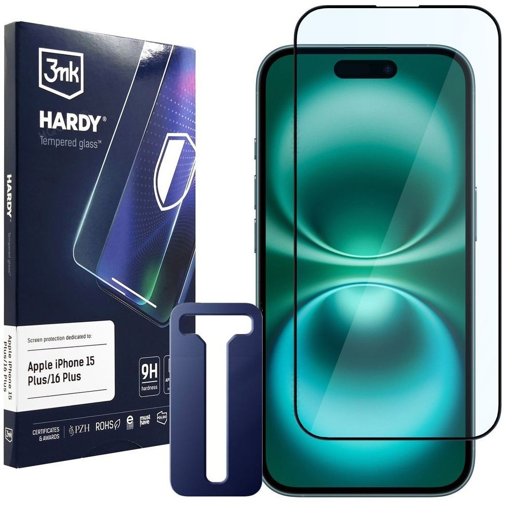 3mk HARDY | Szkło Hartowane PREMIUM 9H do Apple iPhone 16 Plus