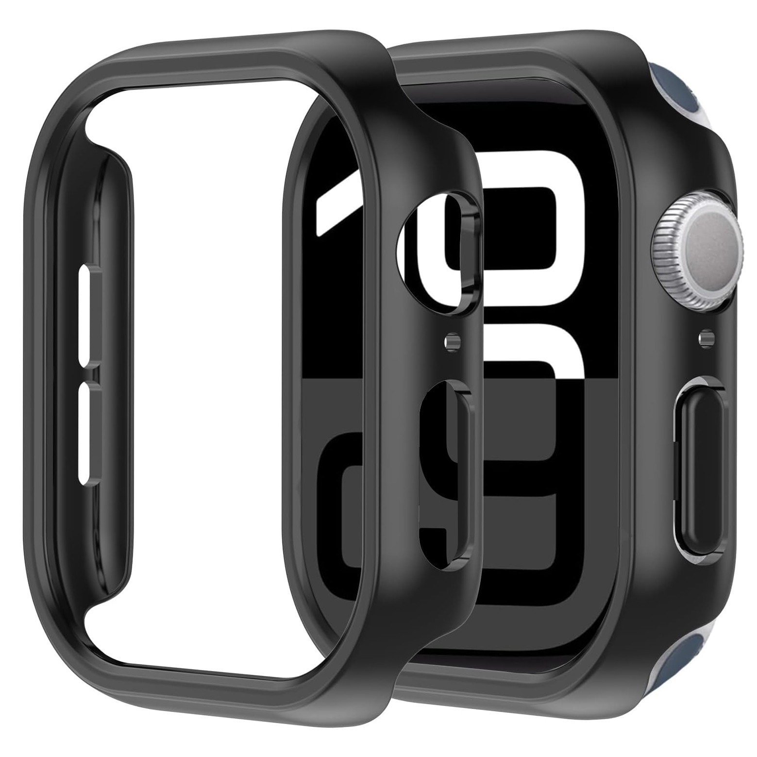 Defense Case 2w1 Etui + Szkło | Ochrona 360° | Black do Apple Watch 10 46mm