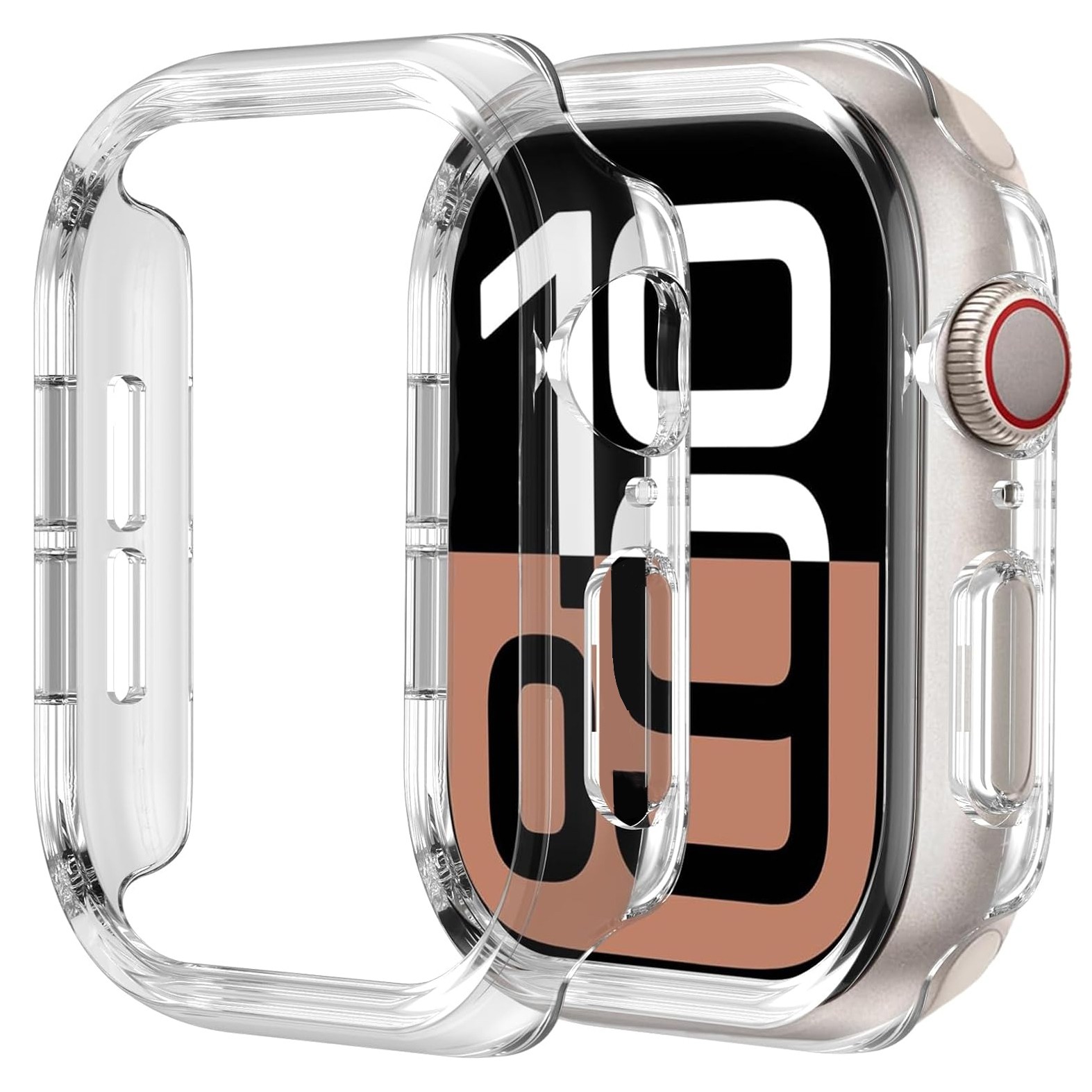 Defense Case 2w1 Etui + Szkło | Ochrona 360° | Clear do Apple Watch 10 46mm