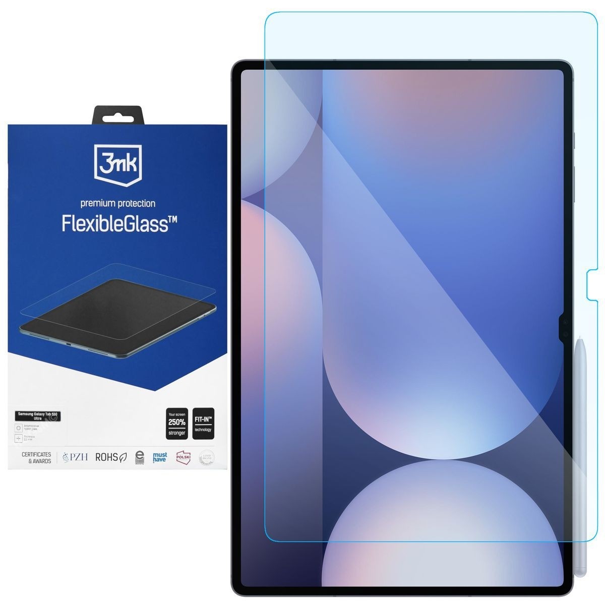 3mk Flexible Glass | Nietłukące Szkło Hybrydowe do Samsung Galaxy Tab S10 Ultra 14.6