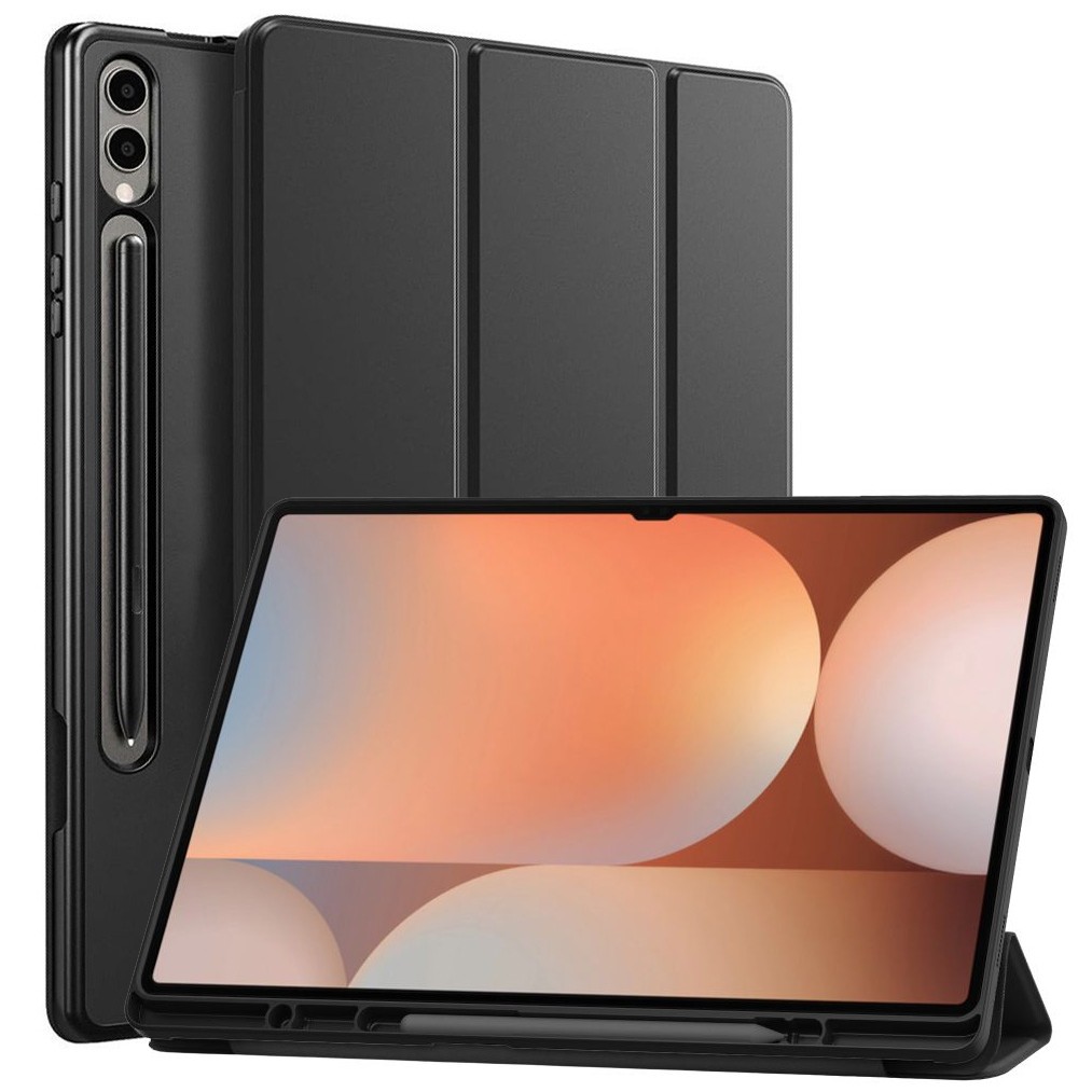 Zamykane Etui Smart Case | Czarne do Samsung Galaxy Tab S10 Ultra 14.6"