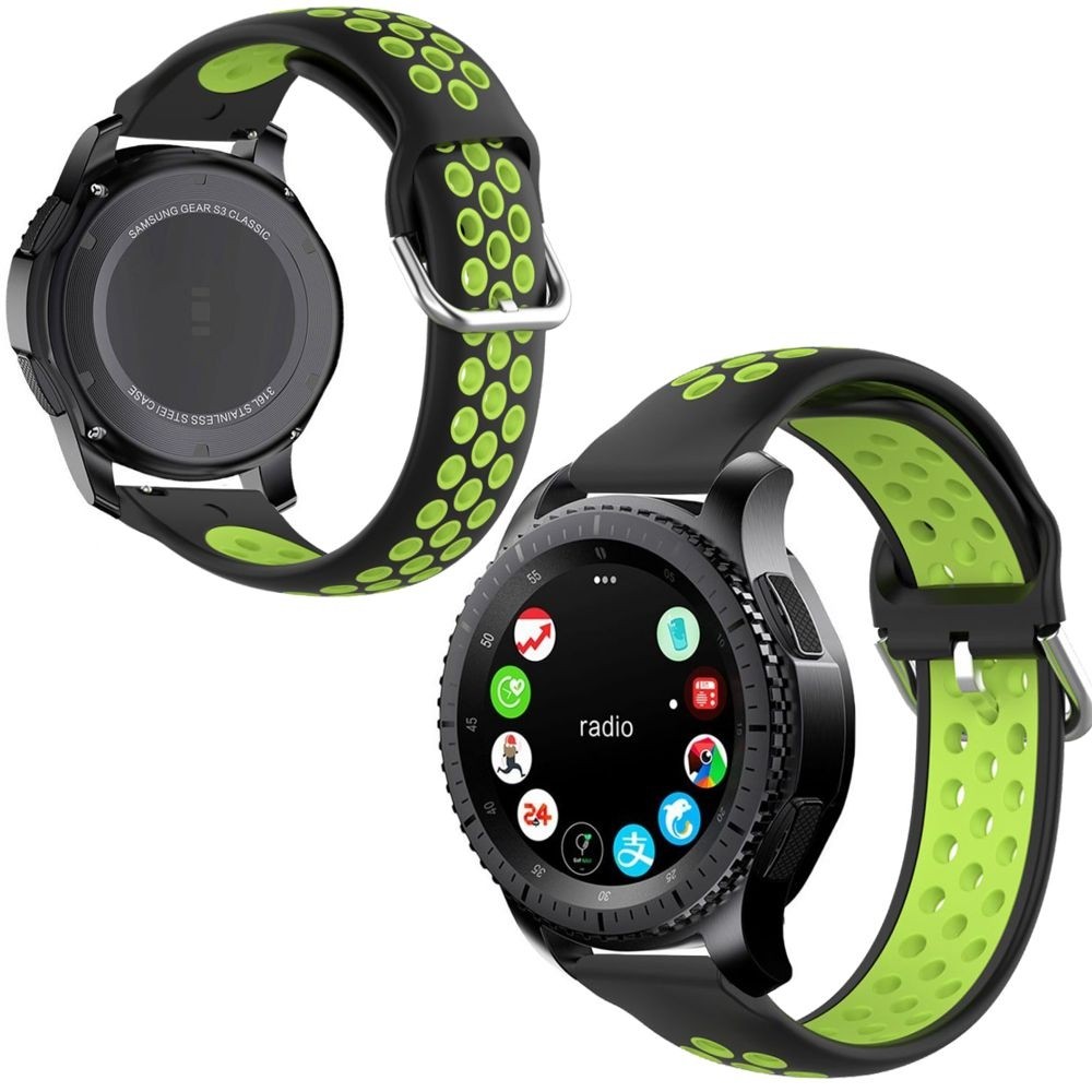 Samsung Galaxy Watch 46mm | Pasek Silikonowy Sport Band | Lime Green