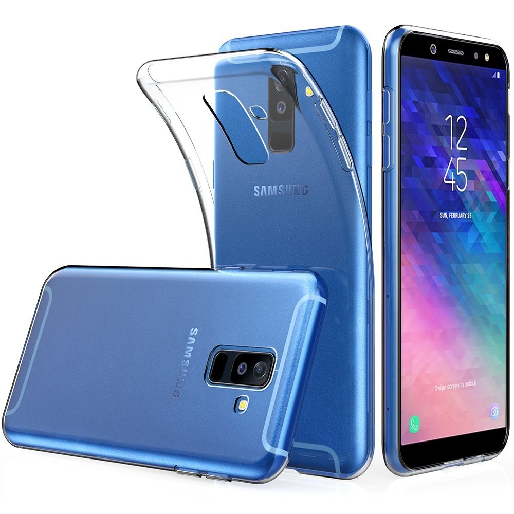 Samsung Galaxy A6+ Plus | Cienkie Etui Feather Case | Clear