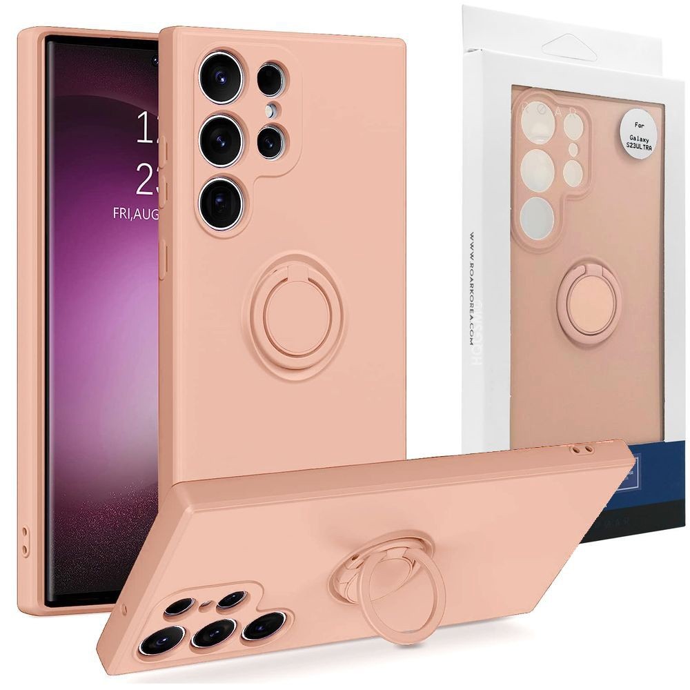 Etui Roar Ring Holder Case | Pink do Samsung Galaxy S23 Ultra 5G