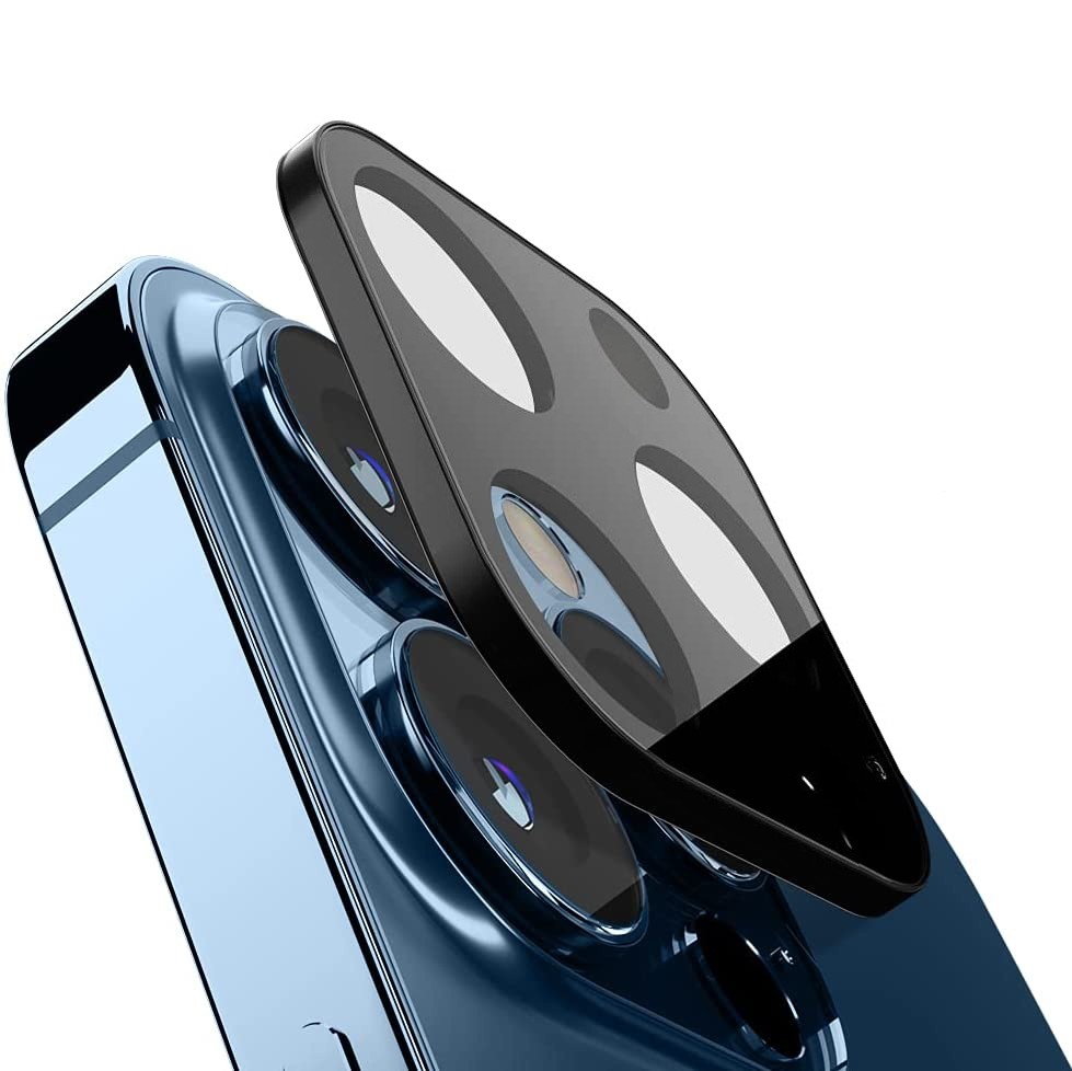 Szkło Hartowane na Aparat | Czarne do Apple iPhone 13 Pro