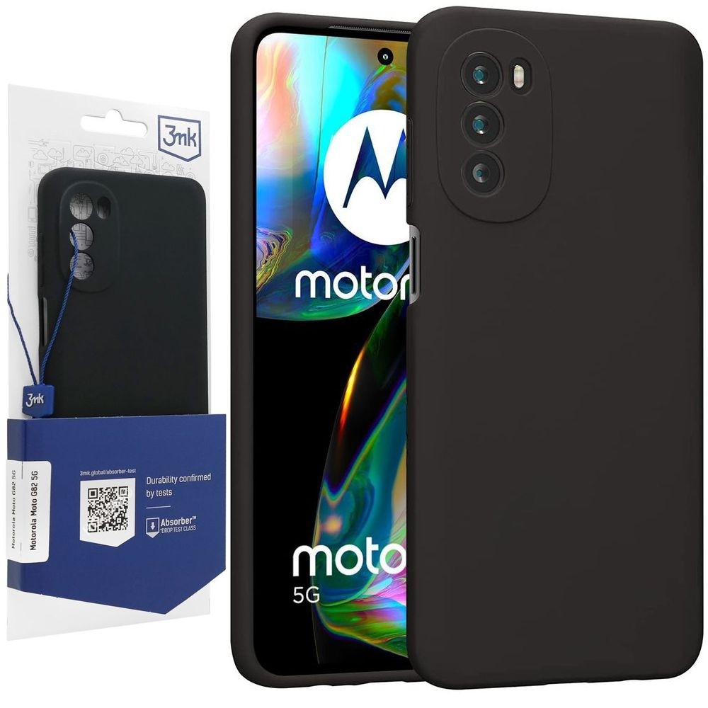 Cienkie Etui 3mk Matt Case | Black do Motorola Moto G82 5G