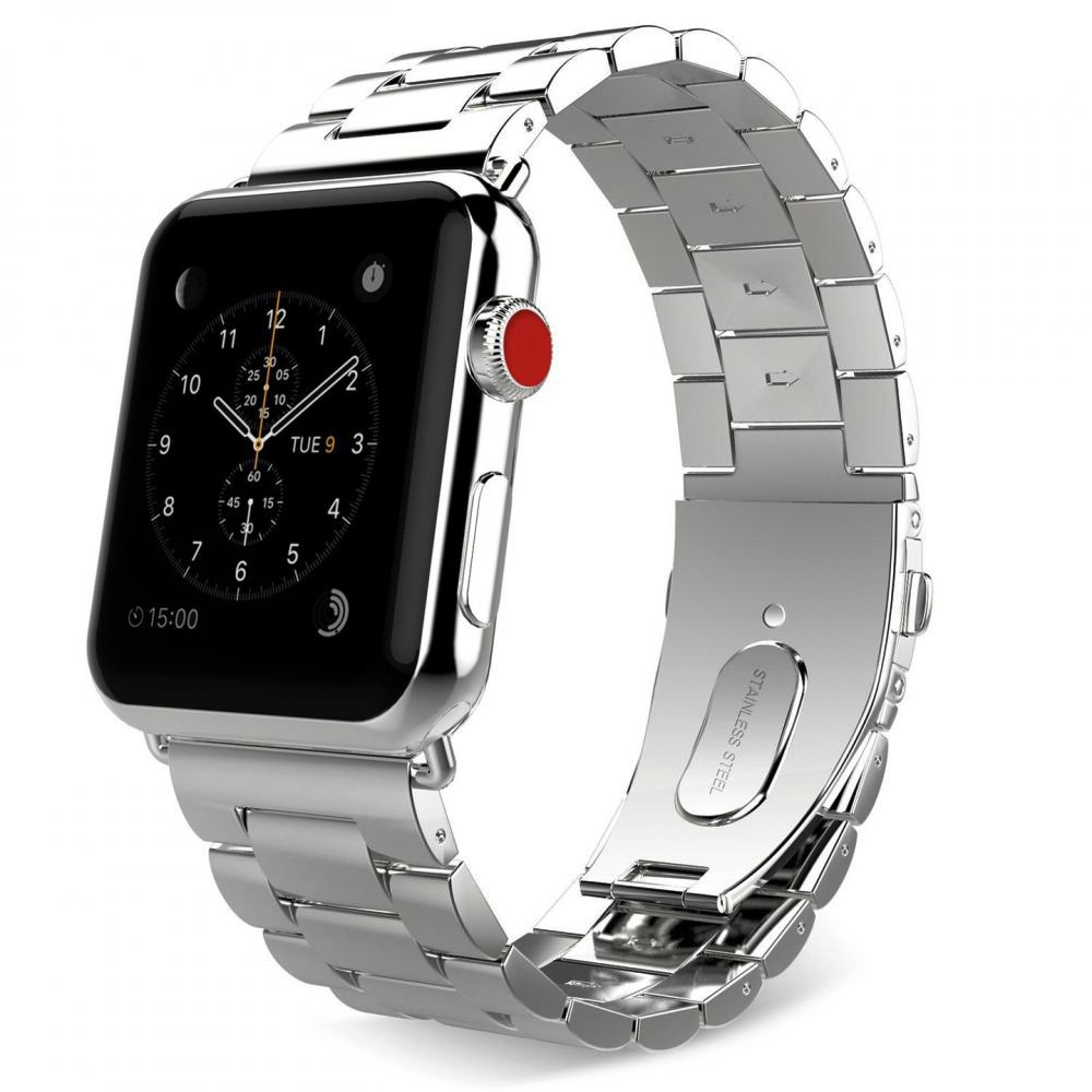 Apple Watch 4/5/6/SE 44mm | Stalowy Pasek Bransoleta | Silver