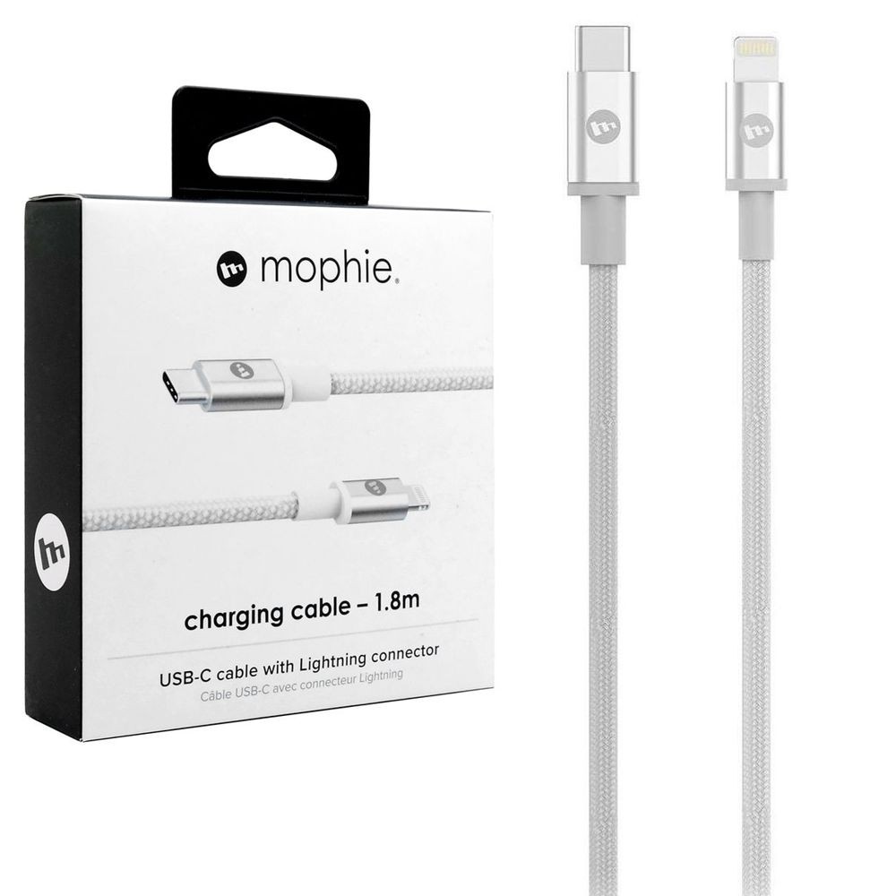 Mophie | Kabel Apple Lightning USB-C Fast Charge MFI | 180cm | Biały