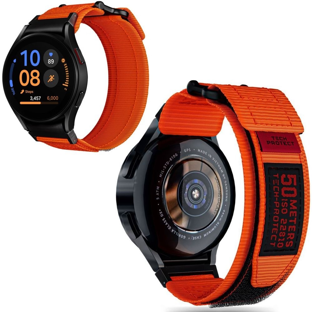 Pasek Rugged Strap Nylon | Pomarańczowy do Samsung Galaxy Watch FE