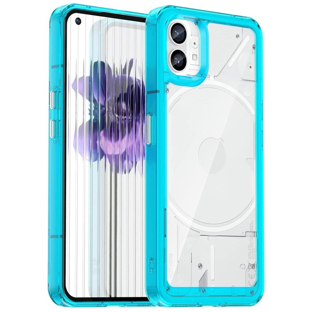 Etui Clear Hybrid Case | Neon Blue do Nothing Phone (1)
