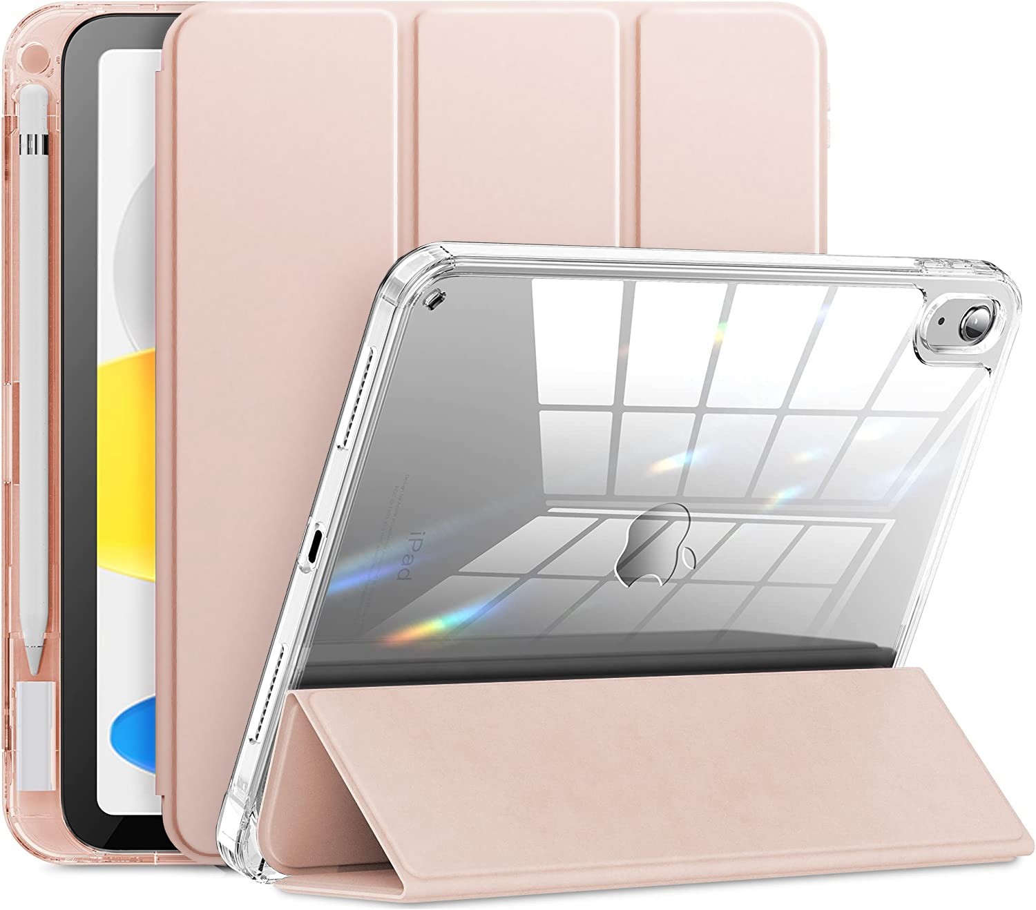Etui Smart Hybrid z Uchwytem na Rysik | Crystal Pink do Apple iPad 10.9 2022 10th gen
